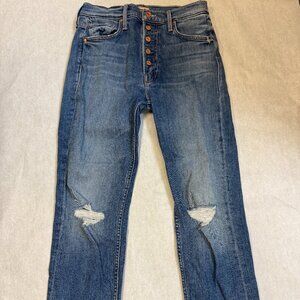 MOTHER: The Pixie Tomcat Crop Denim Jeans
